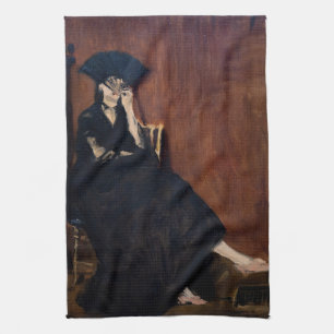 Edouard Manet - Berthe Morisot with a Fan Kitchen Towel