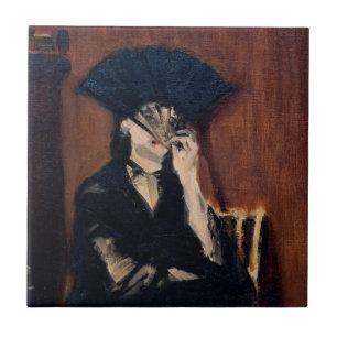 Edouard Manet - Berthe Morisot with a Fan Tile