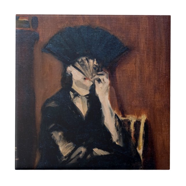 Edouard Manet - Berthe Morisot with a Fan Tile (Front)