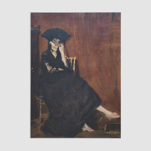 Edouard Manet - Berthe Morisot with a Fan Tissue Paper