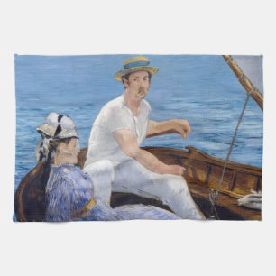 Edouard Manet - Boating Kitchen Towel