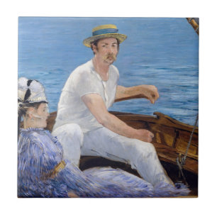 Edouard Manet - Boating Tile