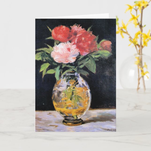 Edouard Manet - Bouquet of Flowers, Card (Yellow Flower)
