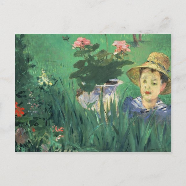 Édouard Manet - Boy in Flowers Postcard (Front)