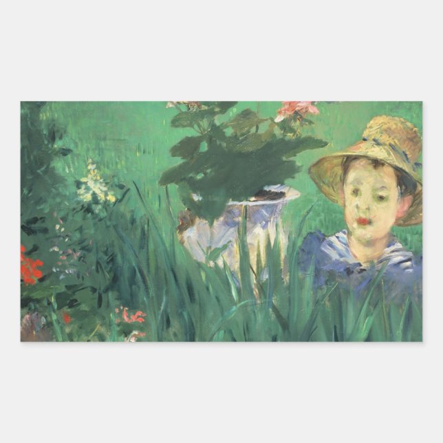 Édouard Manet - Boy in Flowers Sticker (Front)