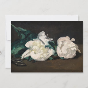Edouard Manet - Branch of White Peonies, Secateurs Invitation
