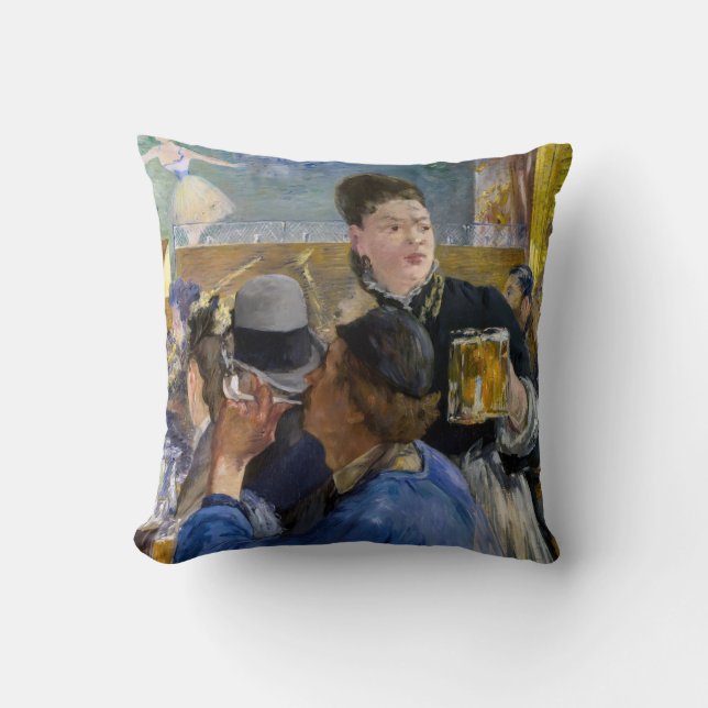 Edouard Manet - Corner of a Cafe-Concert Throw Pillow (Front)