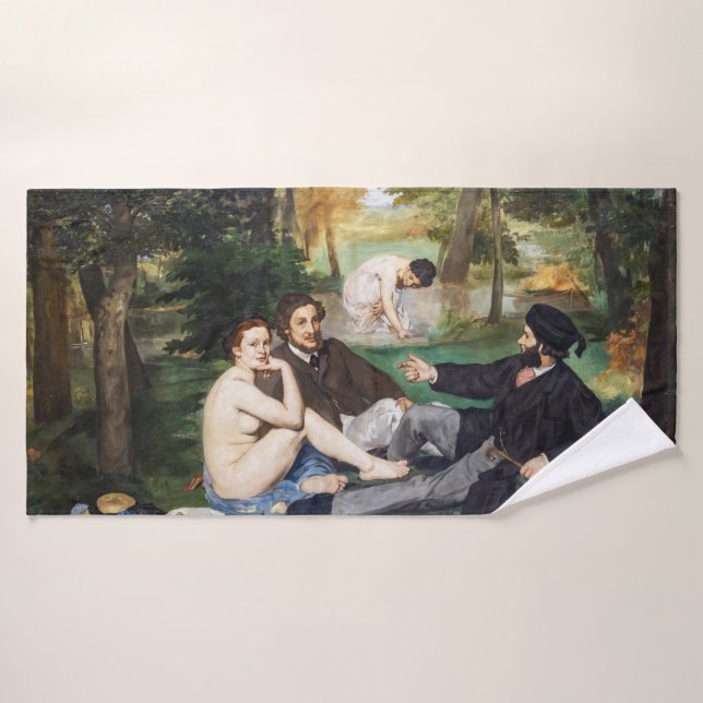 Edouard Manet - Déjeuner sur l'herbe (Serviette de bain)