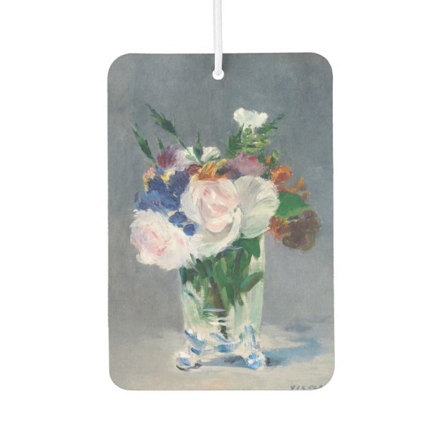 Edouard Manet - Flowers in a Crystal Vase Air Freshener (Front)