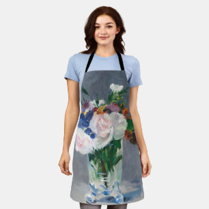 Edouard Manet - Flowers in a Crystal Vase Apron