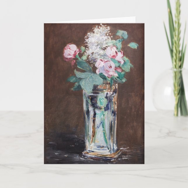 Edouard Manet - Flowers in a Crystal Vase Card (Front)