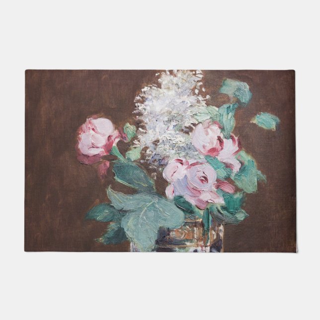 Edouard Manet - Flowers in a Crystal Vase Doormat (Front)