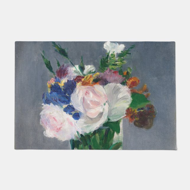 Edouard Manet - Flowers in a Crystal Vase Doormat (Front)