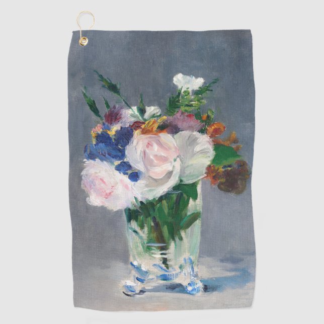 Edouard Manet - Flowers in a Crystal Vase Golf Towel (Front)