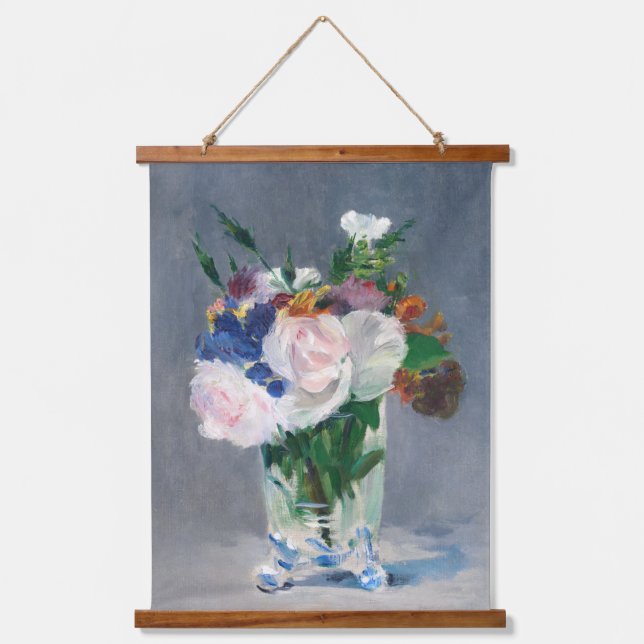 Edouard Manet - Flowers in a Crystal Vase Hanging Tapestry (Front)