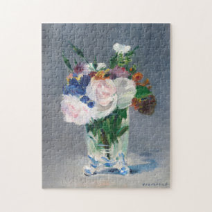 Edouard Manet - Flowers in a Crystal Vase Jigsaw Puzzle