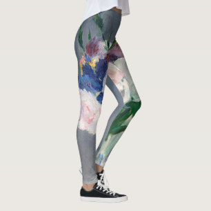Edouard Manet - Flowers in a Crystal Vase Leggings