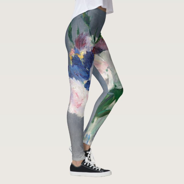 Edouard Manet - Flowers in a Crystal Vase Leggings (Right)