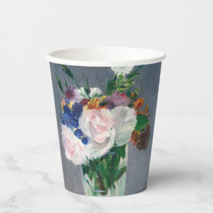 Edouard Manet - Flowers in a Crystal Vase Paper Cups