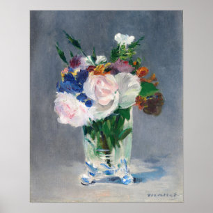 Edouard Manet - Flowers in a Crystal Vase Poster