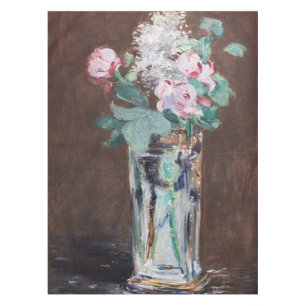 Edouard Manet - Flowers in a Crystal Vase Tablecloth