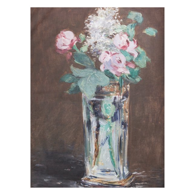 Edouard Manet - Flowers in a Crystal Vase Tablecloth (Front)