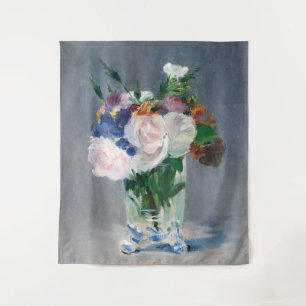 Edouard Manet - Flowers in a Crystal Vase Tapestry
