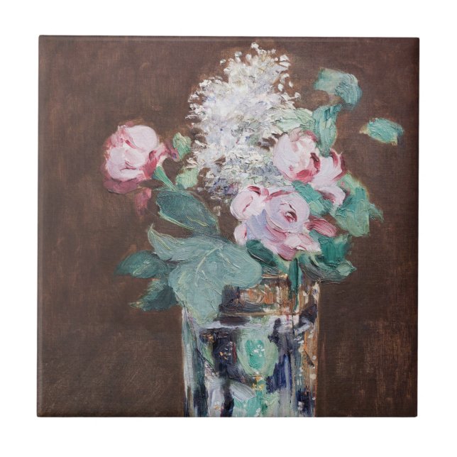 Edouard Manet - Flowers in a Crystal Vase Tile (Front)