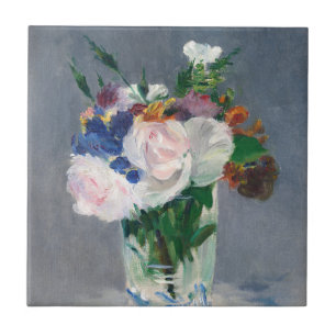 Edouard Manet - Flowers in a Crystal Vase Tile