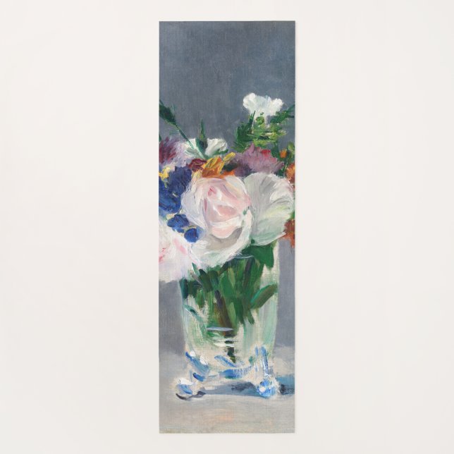 Edouard Manet - Flowers in a Crystal Vase Yoga Mat (Back)