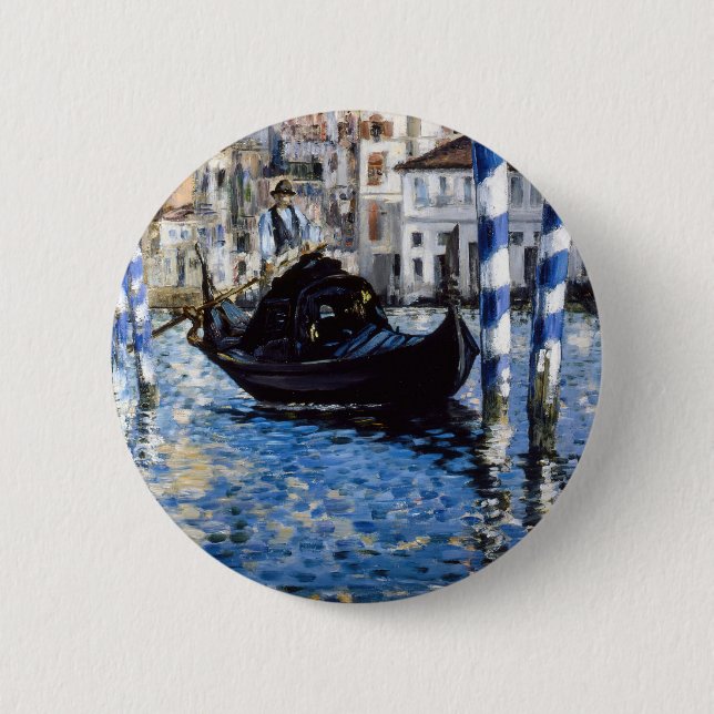 Edouard Manet - Grand Canal, Venice 2 Inch Round Button (Front)