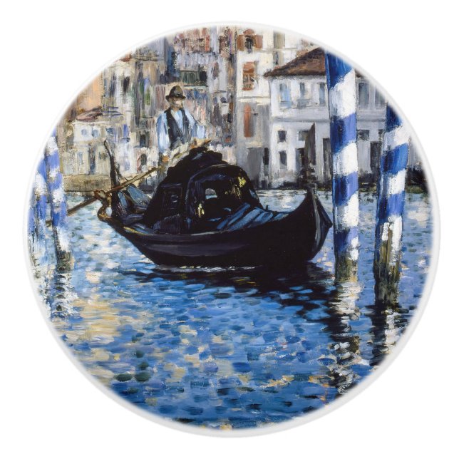 Edouard Manet - Grand Canal, Venice Ceramic Knob (Front)