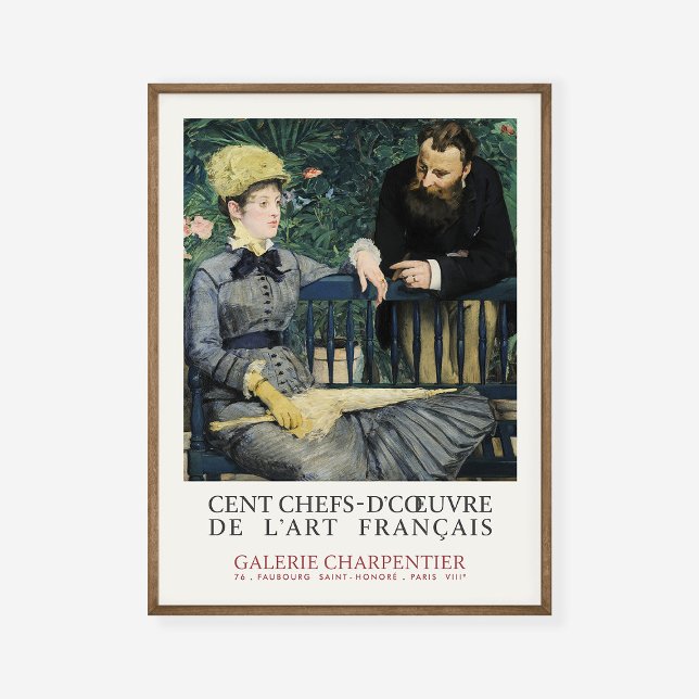 Edouard Manet In the Conservatory Art Exhibition Poster (Creator Uploaded)