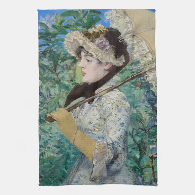 Edouard Manet - Jeanne / Spring Kitchen Towel (Vertical)