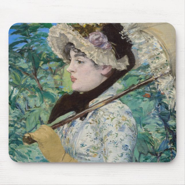 Edouard Manet - Jeanne / Spring Mouse Pad (Front)