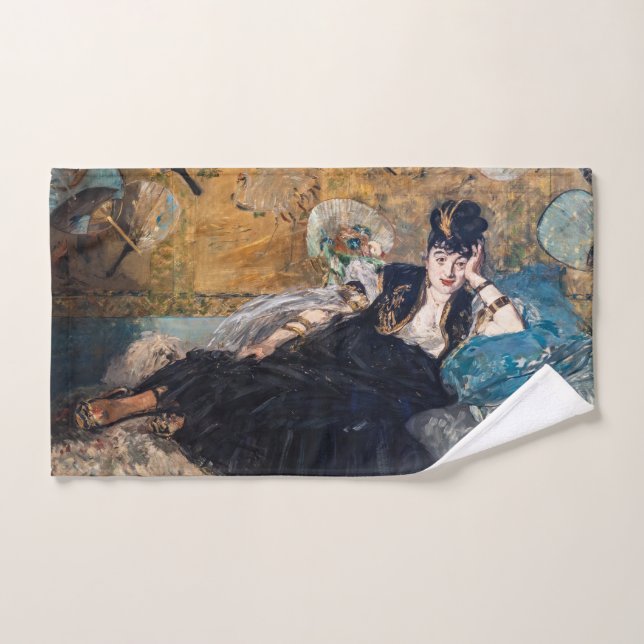 Edouard Manet - Lady with Fans Bath Towel Set (Hand Towel)