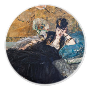 Edouard Manet - Lady with Fans Ceramic Knob