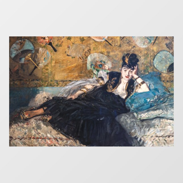 Edouard Manet - Lady with Fans Window Cling (Sheet)