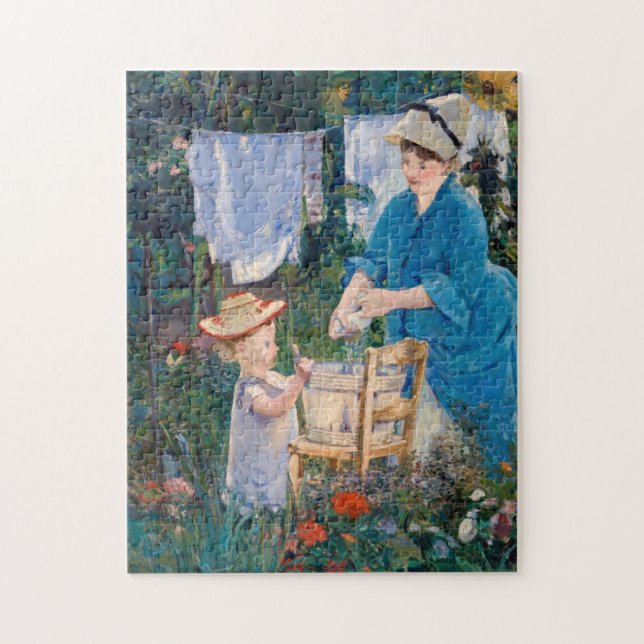 Edouard Manet - Laundry Jigsaw Puzzle (Vertical)