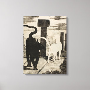 Edouard Manet ~ Le Rendez-vous des Chats Canvas Print
