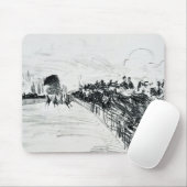 Edouard Manet - Les Courses Mouse Pad (With Mouse)