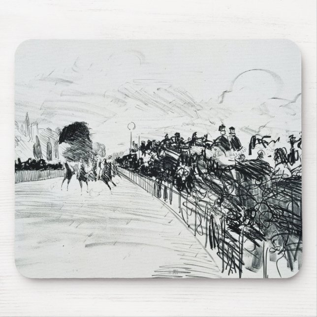 Edouard Manet - Les Courses Mouse Pad (Front)