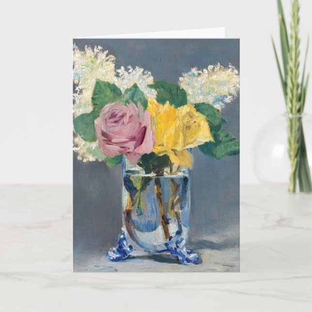 Edouard Manet - Lilacs and Roses Card (Front)