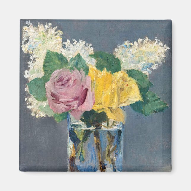 Edouard Manet - Lilacs and Roses Magnet (Front)