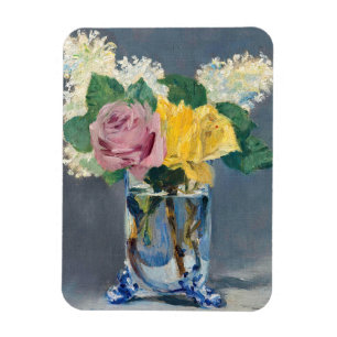 Edouard Manet - Lilacs and Roses Magnet