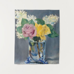 Edouard Manet - Lilacs and Roses Tapestry