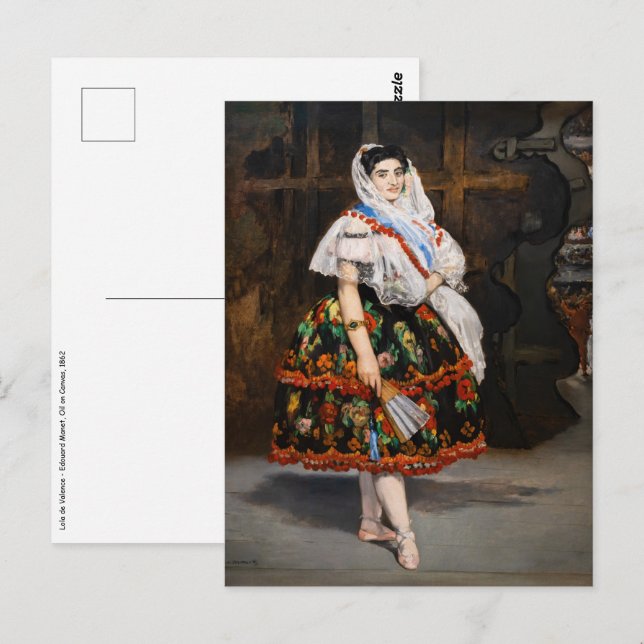 Edouard Manet - Lola de Valence Postcard (Front/Back)