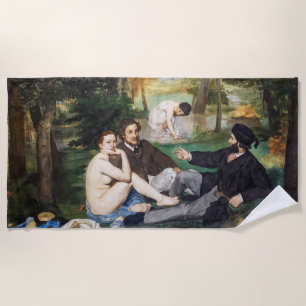 Edouard Manet - Luncheon on the Grass Beach Towel