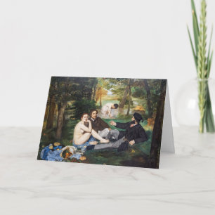Edouard Manet - Luncheon on the Grass Card
