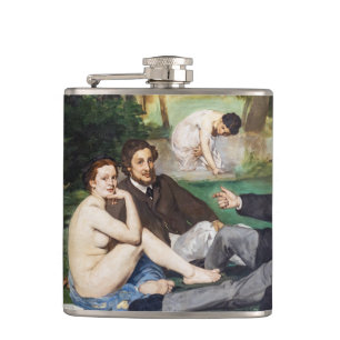 Edouard Manet - Luncheon on the Grass Hip Flask